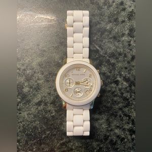 Women’s Michael Kors White Stainless Steel Watch